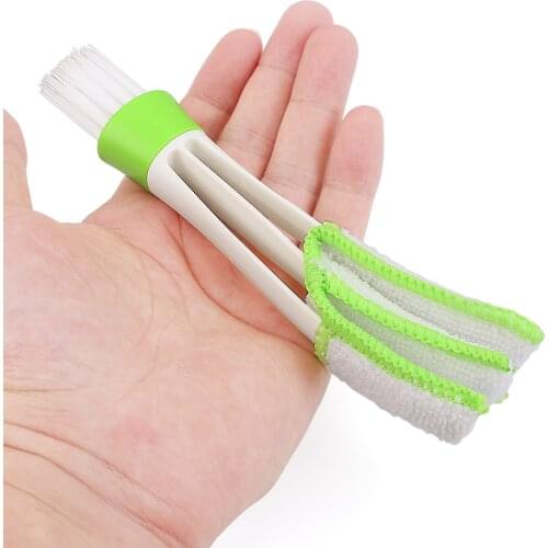 Car Styling Microfibre Venetian Blind Window Clean Brush Air Conditioner Duster Dirt Cleaner Car Accessories