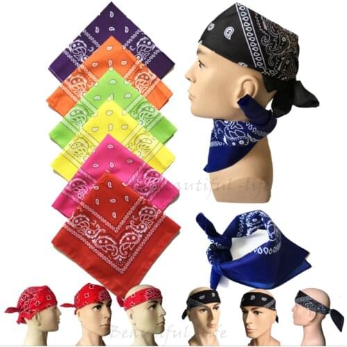 Bandanas Printed Girls Women Kids Unisex Square Scarf Turban Headband Hair Bands Outdoor Sports Camping Climbing Hiking Scarves