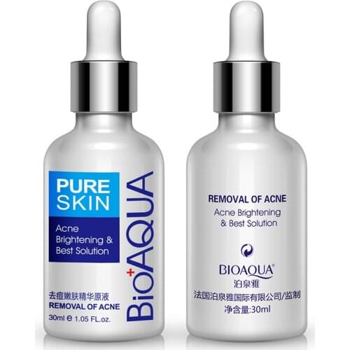 BIOAQUA Brand 30ml Acne Treatment Essence Acne Scar Removal Acne Spots Facial Skin Care Whitening Moisturizing Face Care