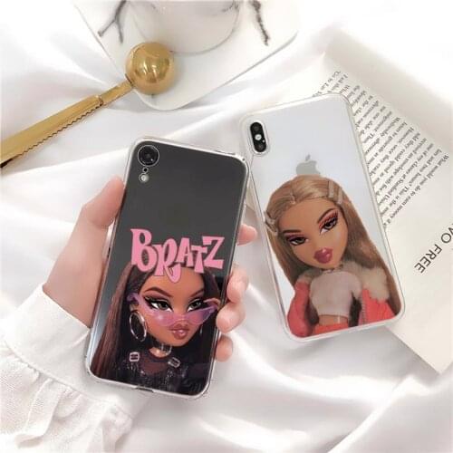 FHNBLJ Cartoon Cute Sexy Doll Bratz Phone Case for iPhone 11 12 pro XS MAX 8 7 6 6S Plus X 5S SE 2020 XR cover