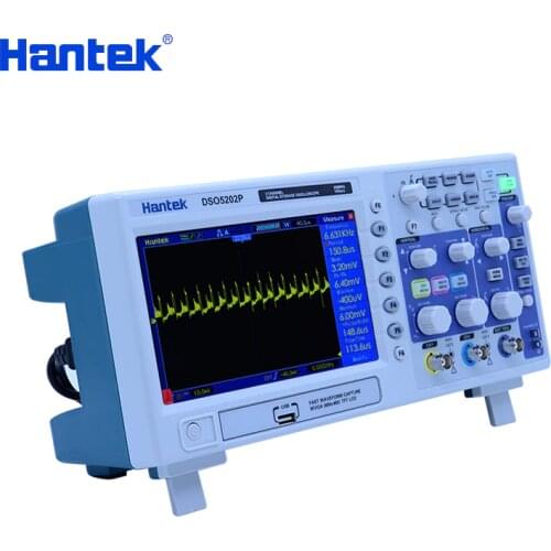 Hantek DSO5202P digital storage oscilloscope 70-200MHz 2 Channels 1GSa/s 7'' TFT LCD color display Record Length 40K 5102P/5072P