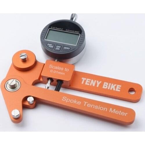 Bike Spoke Tension Tester Digital Scale 0.01mm Bike Indicator Attrezi Meter Tensiometer Bicycle Spoke Tension Wheel Builder Tool