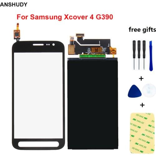 For Samsung Galaxy Xcover 4 SM-G390F G390 Touch Screen Digitizer Panel Glass + LCD Display Monitor Screen Panel
