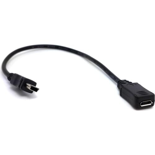 20cm Micro USB 2.0 female To Mini USB male Adapter data Cable for Cell Phone Tablet