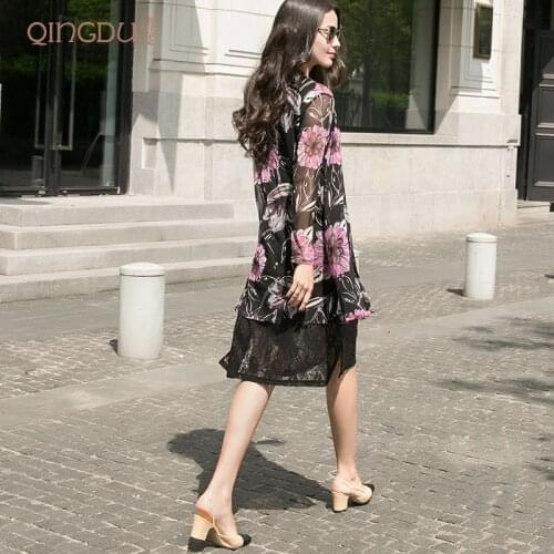 100% Silk Gauze Cardigan Coat In The Long Sleeved Shirt All-match Sunscreen Shawl