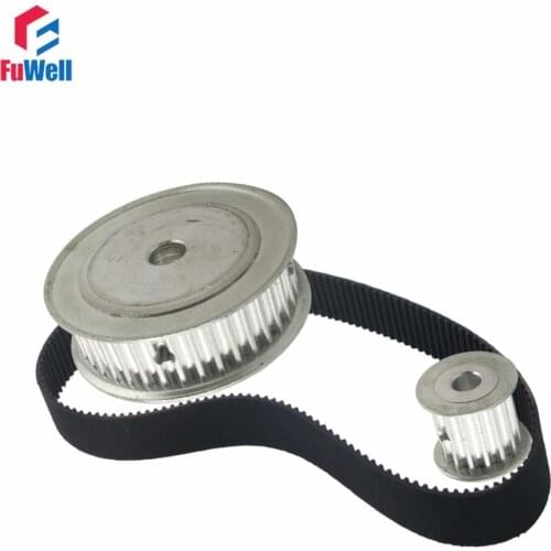 HTD5M Reduction Timing Belt Pulley Set 12T:60T 1:5/5:1 Ratio 80mm Center Distance Gear Kit Shaft 5M-360 Toothed Belt Pulley