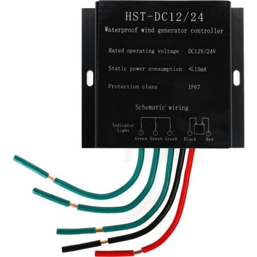 6000W-8000W DC 12V/24V Wind Turbines Generator Charge Controller Waterproof Battery Charge Controller Regulator