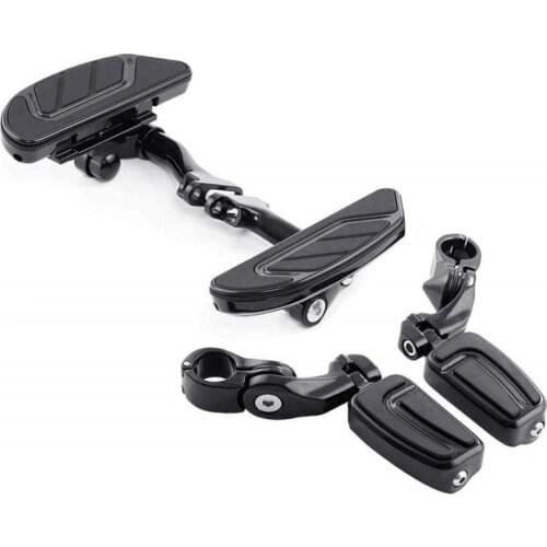 Motorcycle Rear Passenger Floorboard Footrest 1.25'' Short Mount For Harley Road King Street Glide Electra Glide