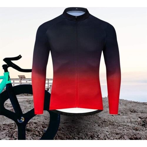 Men Cycling Jersey Long Sleeves Fit Comfortable Sun-Protective Road Bike Tops MTB Jerseys Quality Bicycle Racing Jersey Shirts