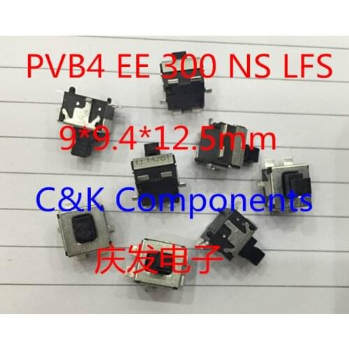 Original new 100% PVB4 EE 300 NS LFS 9*9 press automatic lock switch travel with lock fretting 4pin