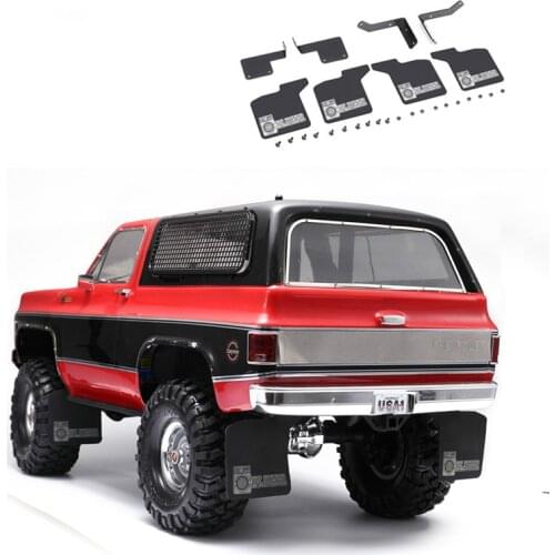 Front & Rear Mud Flaps Rubber Fender Mudguard for 1/10 RC Crawler Car Traxxas TRX4 Chevrolet K5 Blazer Accessories