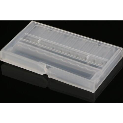 High quality 10 Holes Nail Drill Bit Case Plastic Empty Storage Box Milling Cutters Holder