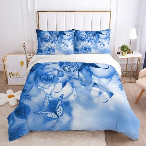 3D Flower Design Duvet Cover Set Bedding Sets Quilt Covers and Pillow cases King Queen Full Twin Size Bedclothes