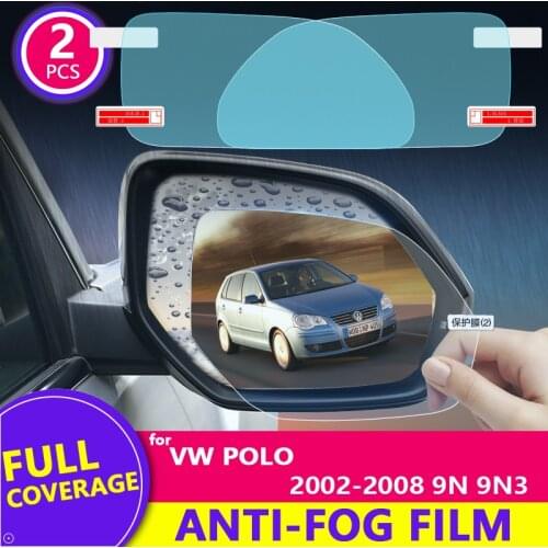 Full Cover Anti Fog Rainproof Film for Volkswagen VW POLO MK4 9n 9n3 2002~2008 Car Rearview Mirror Protective Film Accessories