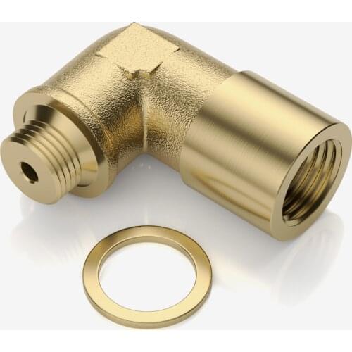 90 degree Oxygen Sensor Extender M18x1.5mm O2 Threaded Oxygen Sensors Car CEL SES DTC Fix Check Engine Light Eliminator Adapter