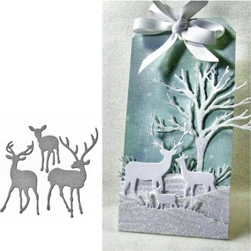 Christmas Tree Metal Cutting Dies Christmas Stencil For Diy Scrapbooking Paper Card Decorative Craft Embossing Die Cuts New