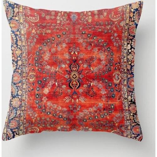 Sarouk Arak West Persian Carpet Decorative Pillowcases Cotton Linen Throw Pillow Case Home Sofa Decor Pillowcase