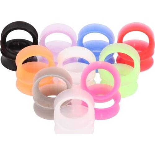 1Pair Silicone Plugs and Tunnels Big Size Ear Tunnel Earring Ear Stretcher Expander Men Ear Piercing Body Piercing Tunnels Gauge
