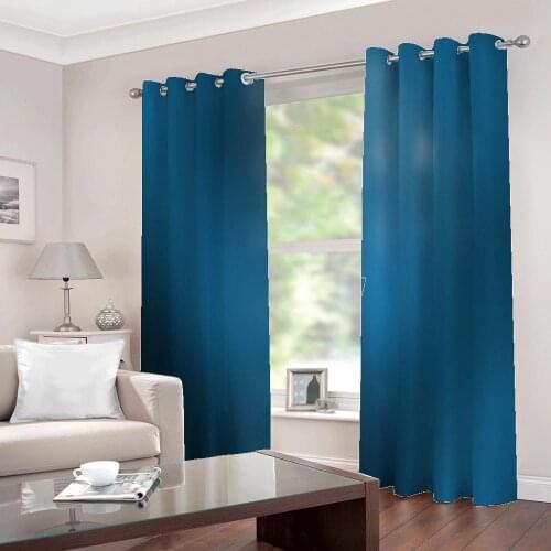 Modern Computer desktop Windows 7 System Photo Curtains Digital Print For Living room Bedroom polyester fabric Blackout Drapes
