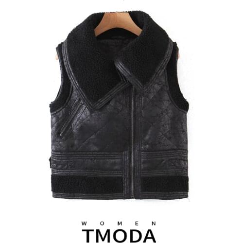 T MODA Women's Leather Vests