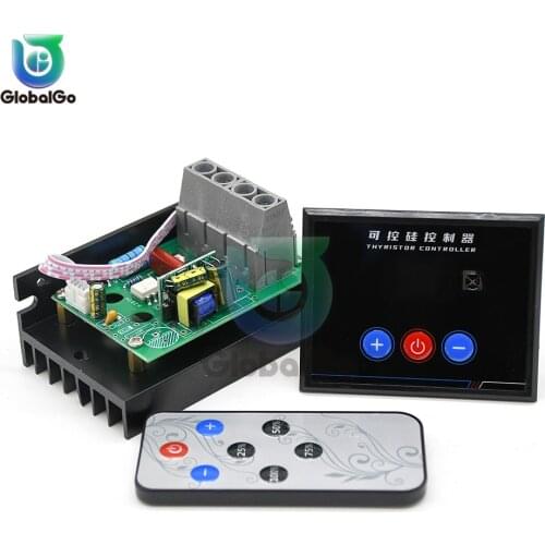 AC220V 10KW 10000W SCR Thyristor Voltage Regulator 220V For Oven Heating Tube Control Voltage Stabilizer Power Supply