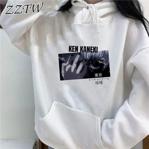 Tokyo Ghoul Japanese Anime Hoodie Men Kaneki Ken Eye Loose Cool Sweatshirt Streetwear Harajuku Winter Hip Hop Unisex Hoody Male