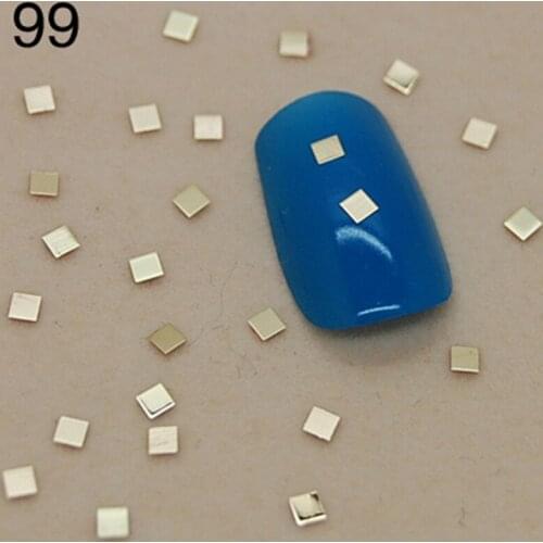 K99 Golden Metal Nail Art Jewelry Nail Decoration Tiny Slice Metal Stud Accessories