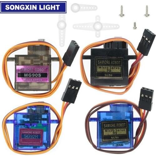 5pcs/lot 100% NEW Wholesale SG90 9G Micro Servo Motor For Robot 6CH RC Helicopter Airplane Controls for Arduino