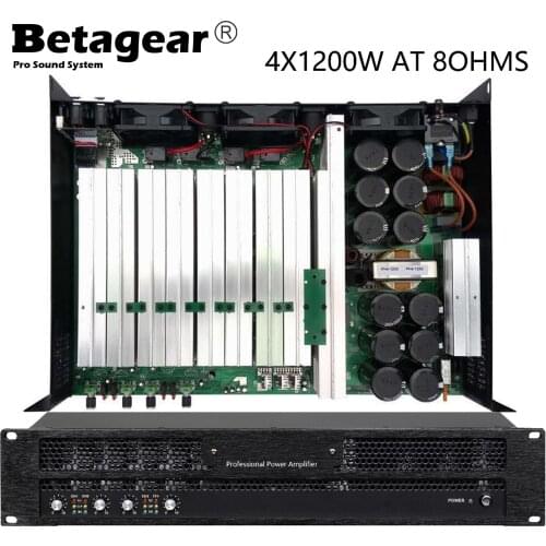 Betagear DP41200 4Channel*1200 Watter Audio Power Amplifier Power Amplifier Rofessional Dj Amplifie Professional For Stage