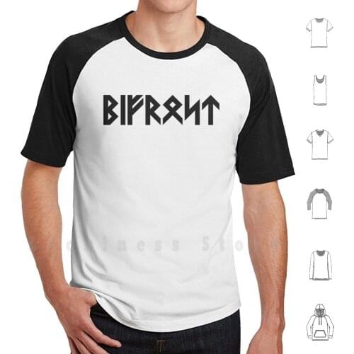 Bifrost Runes T Shirt DIY Cotton Big Size S-6xl Bifrost Vikings Runes Norse Mythology European Symbol Rune Othala Odal