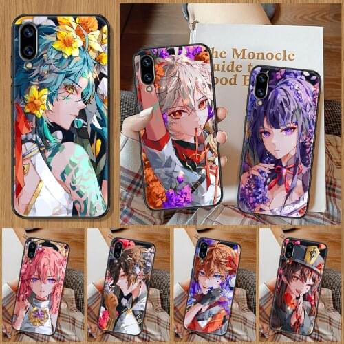 Genshin Impact ZhongLi Kaedehara Kazuha Phone Case For Huawei Honor 6A 7A 7C 8A 8X 8 9 9X 10 10i 20 Lite Pro black painting Etui