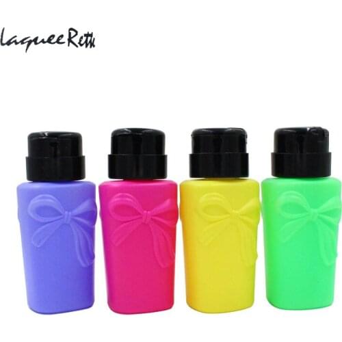 Nail Art Mini Pump Dispenser Empty Bottle Acrylic Gel Polish Remover Cleaner Liquid Container Storage Small Pressure bottle