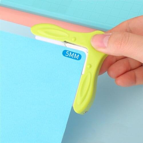 Metal 5mm R5 Corner Round Flat Hole Punch ID Business Credit Photo Card Paper Puncher Paper Cutter DIY Tools School Supplies