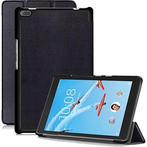 Solid Color case For Lenovo Tab4 Tab 4 8 TB-8504F 8504N 8504X 8" Folding Stand Smart PU leather Cover