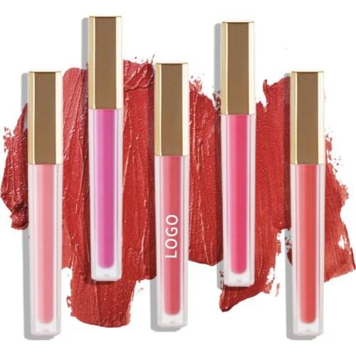 Wholesale Makeup Matte Liquid Lipstick Private Label Velvet Nude Long lasting Waterproof Tint Lipsticks Custom Logo Vendor