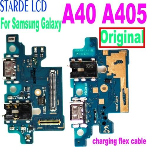 Original Charging Port USB Charge Dock Board Flex Cable For Samsung Galaxy A40 A405 SM-A405FN/DS A405F/DS A405 A405F