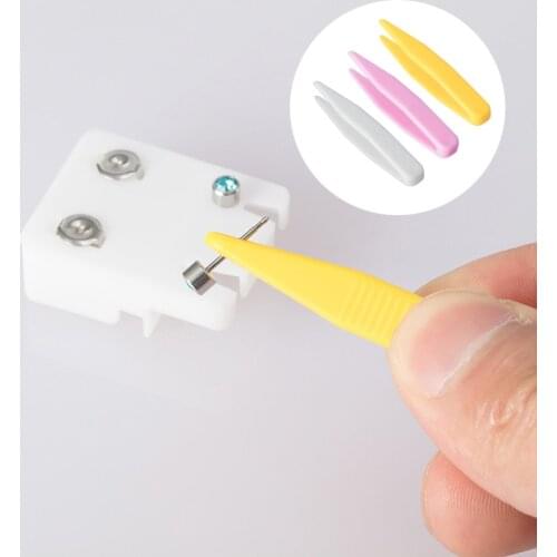 5PCS Accessories Tools DIY Jewelry Making Plastic Beads Tweezer for Model Building Puzzle Kids Children Toys Clamp Clip Forceps