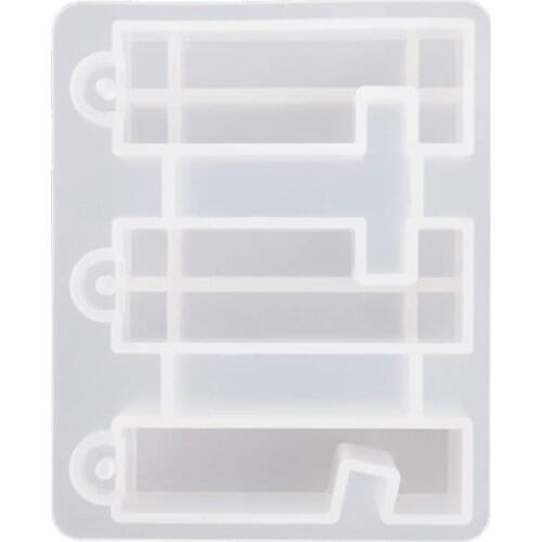 Silicone Mobile Phone Holder Epoxy Casting Moulds for DIY Craft Phone Bracket,Phone Holder Keychain Mold