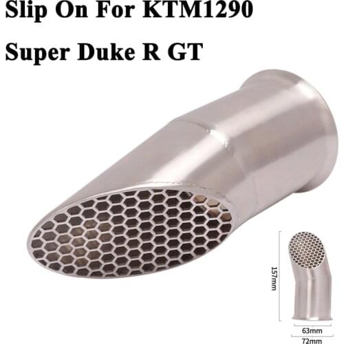 Slip On For KTM1290 Super DUKE 1290 R GT 2014 - 2020 Motorcycle GP Exhaust Pipe System Escape Modified Muffler With Mesh