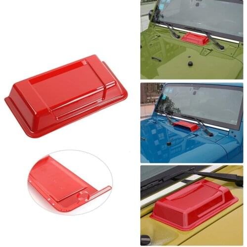 Red Hood Cowl Heater Air Vent Scoop for 1997-2017 for Jeep Wrangler Unlimited TJ JK