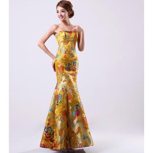 Modern oriental Women Qipao for Wedding Party Chinese traditional cheongsam formal long dress luxury cheongsams for women qipao