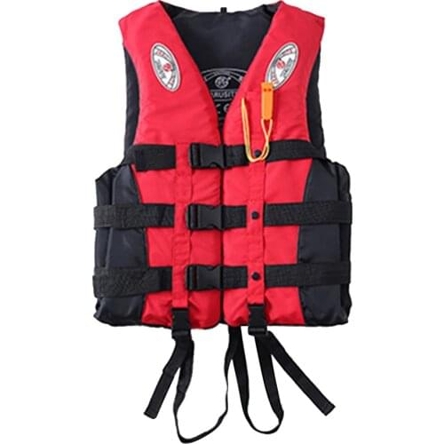 High quality Adult Children life vest Drifting Buoyancy Life Jacket Water Sports Surfing Swimming Life Vest Red safety jacket