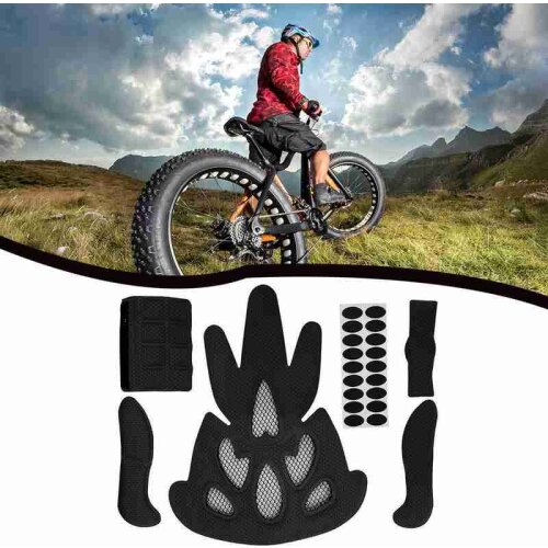 Comfortable Bike/Motorcycle Helmet Lining Cycling Helmet Pads Soft Sealed Sponge Bicycle Helmet of Inner Pad with Insect Net