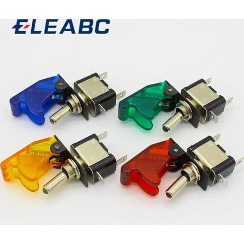 High Quality 4pcs Red 12V 20A Racing Car Truck Boat Cover LED Push Button Rocker Toggle Switch Control