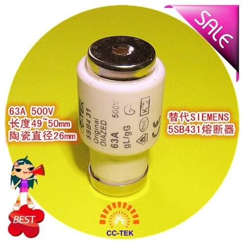 High Quality Replacement Fuse 5SB431 63A 500V gG