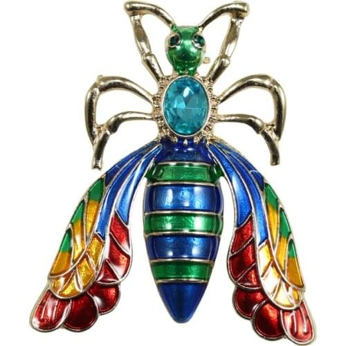 South Korea new color beetle fashion design enamel color temperament Brooch coat drop glaze Brooch accessories female