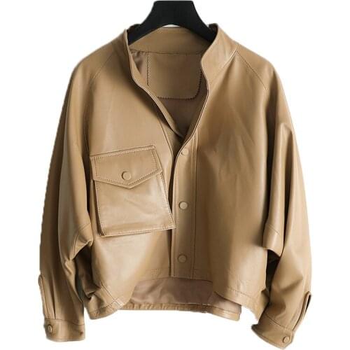 Tcyeek100% Real Leather Jacket Women Clothes 2019 Fashion Ladies Genuine Leather Coat Female Streetwear Moto Chaqueta Mujer 3048