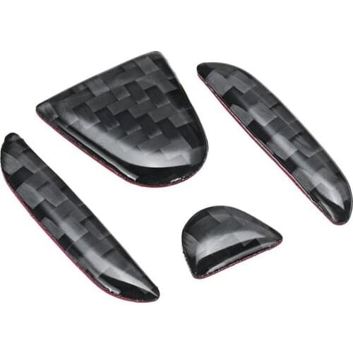 Carbon Fibre Steering Wheel Badge Emblem Cover Sticker for Honda Civic Accord Fit CRV CR-V 2016