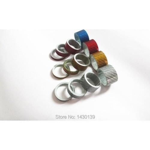 10pcs Newest 5mm bicycle glass fiber headset washer bike headset fiberglass washer stem spacers MTB parts 4 colors Free shipping