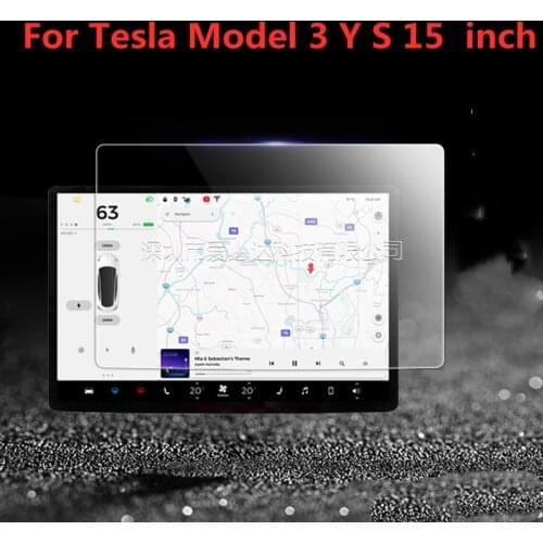 15 inch Car Screen Protector Clear Tempered Glass Screen Protector for Tesla Model 3 Model Y Model S Protection car accessories